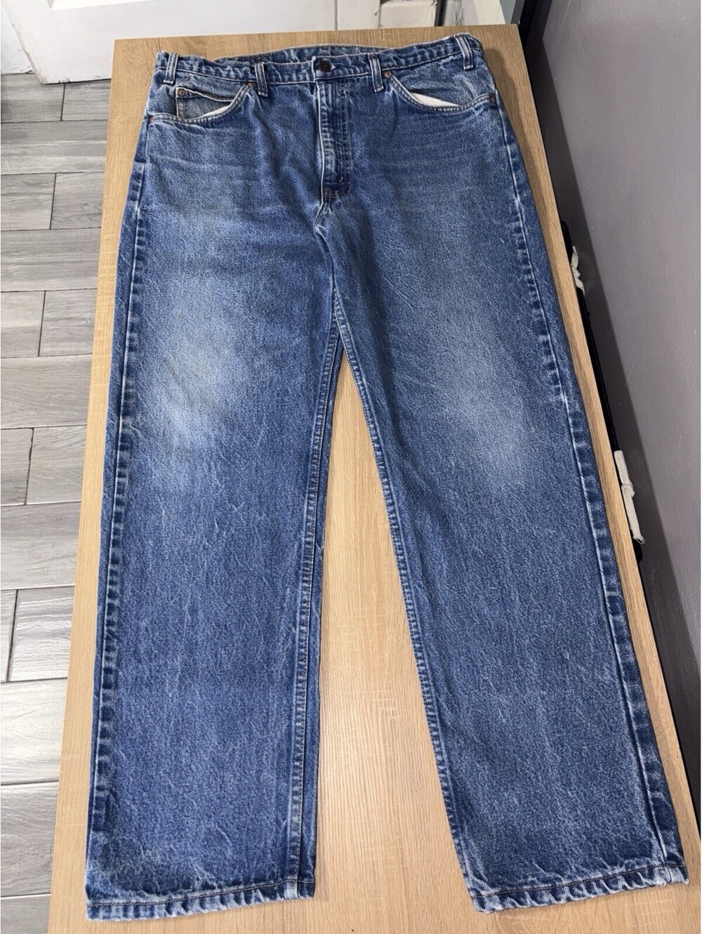 Vintage 1991 Levi’s 505 Orange Tab USA Made Jeans 38x30